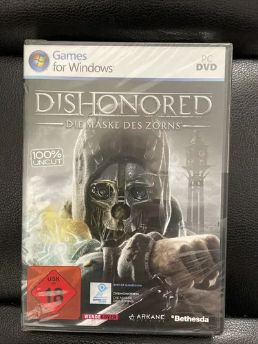 Dishonored: Die Maske des Zorns - Action-Adventure-Spiel, erlebe spannende Stealth-Mechaniken und eine packende Story in einer dystopischen Welt.