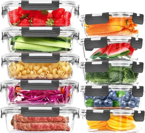 Glas-Frischhaltedosen Set von Skroam