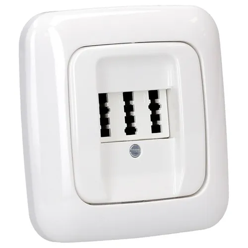 Busch Jaeger Telefonanschluss Komplettset TAE 3x6 NFN Alpinweiß Reflex SI