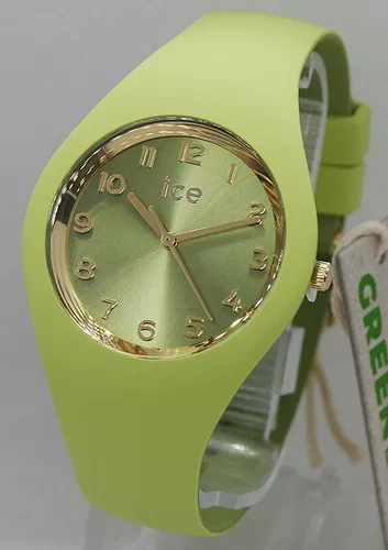 Ice-Watch ICE duo chic Lime - Grüne Damenuhr - Armbanduhren für Damen, stylische Uhr mit grünem Silikonarmband und 10 bar wasserdicht, ideal für modebewusste Frauen.