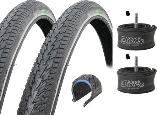 Pannensicherer Fahrradreifen Black Dingo schwarz Reflex 28