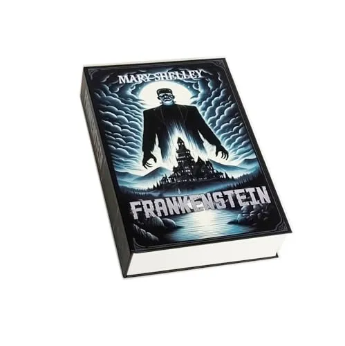 Pandiui23 Buch Safe, Echtes Papiertransferbuch sicher für Schmuck, Safe für Geheimbücher, tragbarer, Geldkassette, getarnter, geheime Box (1, Frankenstein)