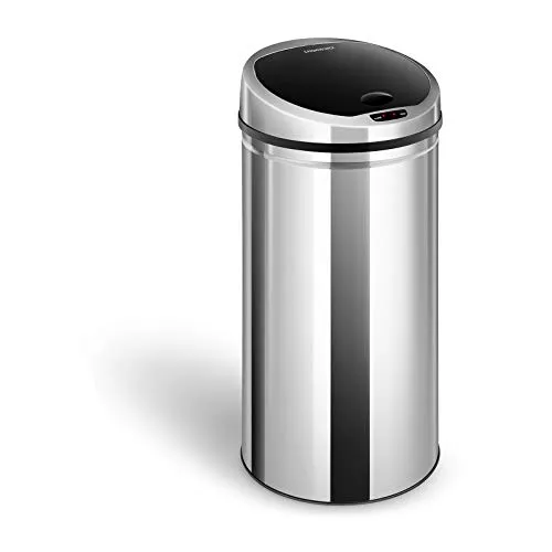 Fromm&Starck Sensor Abfalleimer 50L aus Edelstahl - Haushaltszubehör - hygienischer und praktischer Mülleimer mit Bewegungsmelder, öffnet automatisch und schließt nach 5 Sekunden, ideal für eine saubere und bequeme Müllentsorgung.
