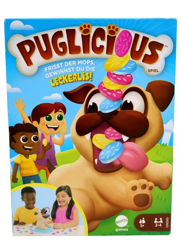 Mattel Games Puglicious, Aktionsspiel für Kinder