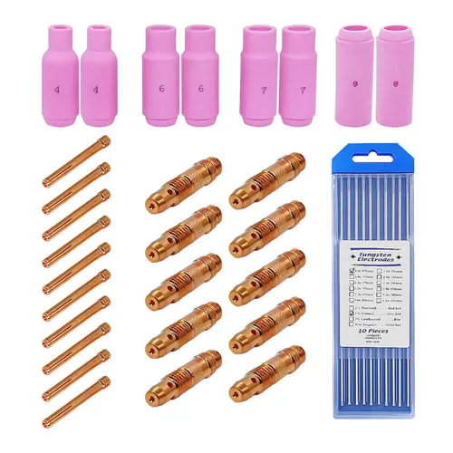 WIG-Set 38 Teile Schweißzubehör Verschleißteile WP17 WP18 WP26 | Ø 2,4 VECTOR