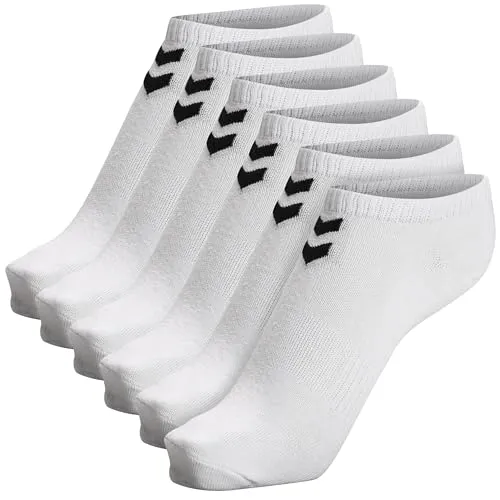 hmlCHEVRON 6-PACK ANKLE SOCKS, WHITE/WHITE, 14 in weiß von hummel