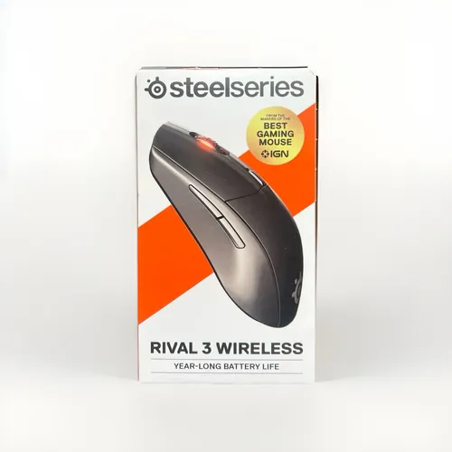 SteelSeries Rival 3 Wireless - Kabellose Gaming-Maus mit über 400 Stunden Akkulaufzeit, Dual Wireless 2.4 GHz und Bluetooth 5.0 für präzise Leistung