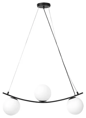 Schwarz Matt Weiß Loft Retro Hängelampe 3x5W E14 - Industrielle Pendelleuchte für Innenräume, mit 3 E14-Fassungen für individuelle Lichtgestaltung und modernem Loft-Design.