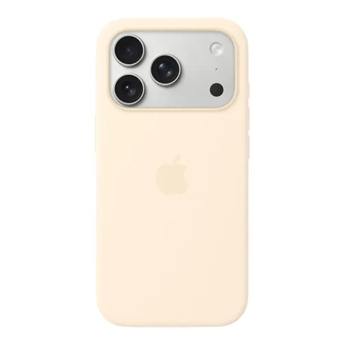 APPLE Silikon Case mit MagSafe für iPhone 17 Pro – Vanille - Schütze dein iPhone 17 Pro stilvoll mit diesem Silikon Case von Apple. Es bietet optimalen Schutz und ermöglicht freihändiges Tragen. Mit nahtloser Kamerasteuerung und schneller kabelloser Ladefunktion.
