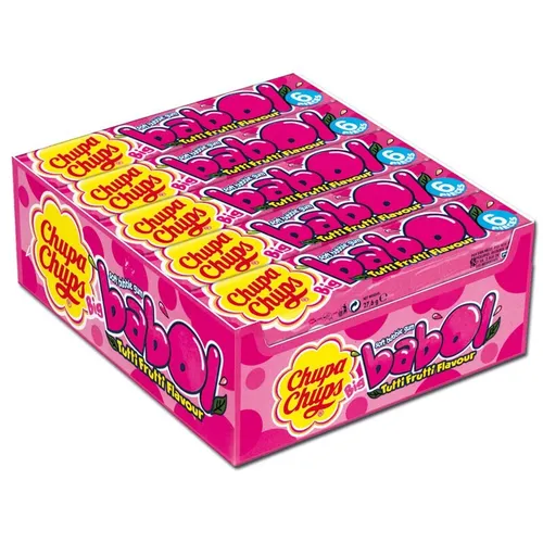 Chupa Chups Big Babol Tutti Frutti 20 Packungen 13,89€/1kg in pink von Chupa Chups