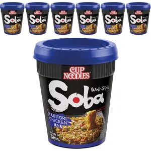 Nissin Fertiggericht Soba, Yakitori Chicken, je 89g, 8 Stück