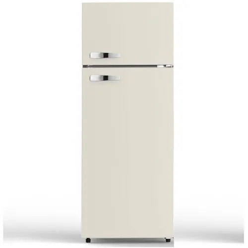 PKM Kühl-Gefrierkombination GK210-2 CR, Retro Creme