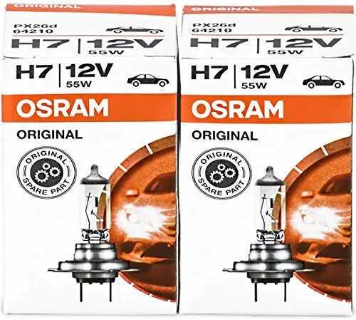 Osram H7 Longlife High Tech 12V 55W PX26d 64210L Autolampen - Außenlampen mit hoher Lebensdauer, ideal für Fernscheinwerfer und perfekte Sicht bei Nachtfahrten.