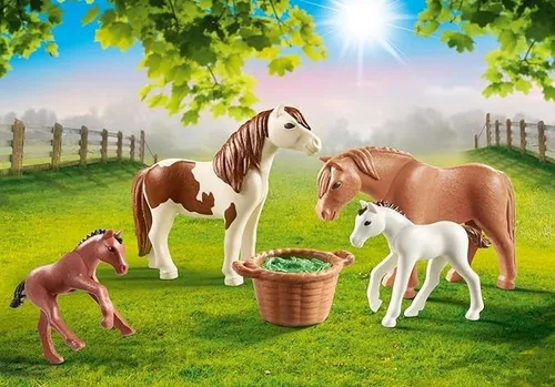 Playmobil 70682 - Country Ponys mit Fohlen #VH7