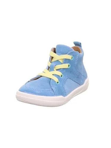 Superfit Superfree hellblau/gelb (8400) 22 - Kinder Halbschuhe, Barfußgefühl durch flexible Sohle und handschuhweiches Leder für optimalen Komfort und natürliche Fußentwicklung.