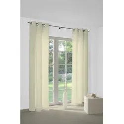 Wirth Vorhang WirthNatur (1 St), Ösen, blickdicht, 2-lagig beige 127 cm x 175 cm