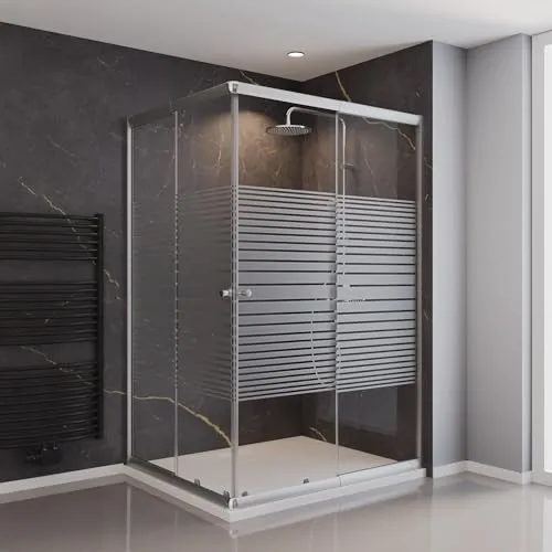 Schulte Duschkabine Sunny Eckeinstieg mit Schiebetüren, 80-100 x 100-120 cm - Flexibel einstellbare Duschabtrennung aus 4 mm Sicherheitsglas, ideal für individuelle Einbausituationen. Einfache Montage und ansprechendes Design für jedes Badezimmer.