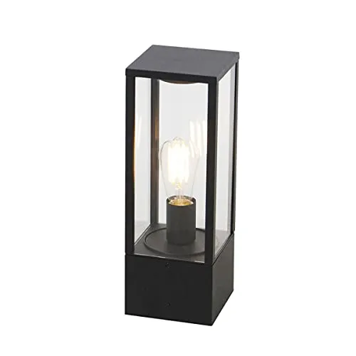 Qazqa Charlois Außenleuchte - Vintage Design in Schwarz - Pfostenlichter für den Außenbereich, dimmbar und wetterfest (IP44) - ideal für stilvolle Außenbeleuchtung.