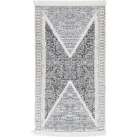 Produktbild vidaXL Teppich Schwarz und Grau 120x180 cm