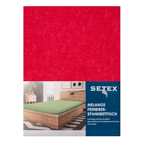 Traumschloss Spannbetttuch »Biber« 90% Baumwolle, 10% Polyester | Feinbiber-Ausführung für extra Wärme an kalten Tagen | Rubin | 140-160x200cm