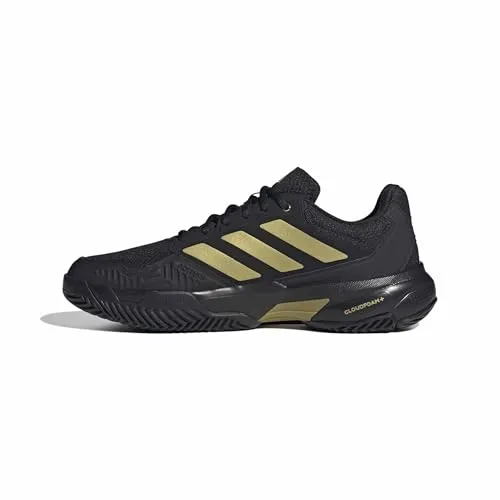 adidas Courtjam Control 3 Tennisschuh schwarz 46 2/3 EU in gold von adidas