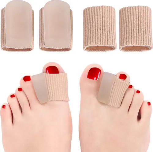 COOL-i® Zehenspreizer Gel – 2 Paar Soft-Silikon Zehentrenner bei Hallux Valgus & Hammerzehen – waschbar, wiederverwendbar & druckentlastendEU 32-38