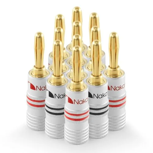 Nakamichi 24K vergoldeter Bananenstecker 12 AWG von Nakamichi