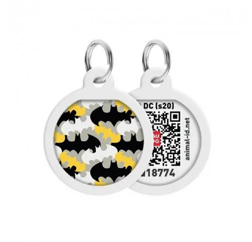 WAUDOG Tier-Halsband Pet ID Tag für Hund Katze mit QR Passport Global Suchsystem