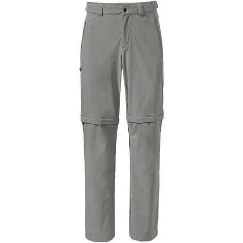 VAUDE Herren Mens Farley Stretch T-zip Pants III Hose, Stone Grey, 56 EU - Wanderhosen für Herren, strapazierfähig und ideal für Outdoor-Aktivitäten. Mit T-Zip-Funktion für schnelle Shorts-Umwandlung und umweltfreundlichem Material.