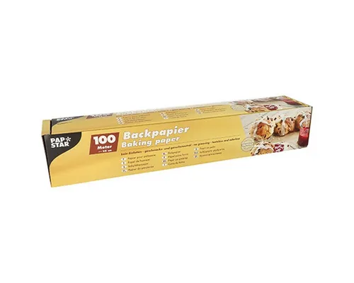 Papstar Backpapier braun 100m x 38cm in Faltschachtel in braun von PAPSTAR