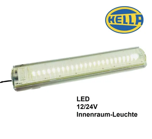 HELLA Innenraumleuchte 12V 24V LED für Wohnmobile und Camper - Autobeleuchtung: Hochwertige LED-Deckenlampe mit warmweißem Licht für optimalen Innenraumkomfort in Wohnmobilen, Transportern und Campern.