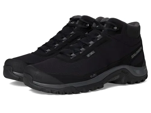Salomon Shelter WP Winterschuhe 44 2/3 - Wasserdichter Winterschuh für Herren, ideal zum Wandern. Mit Contagrip-Sohle für optimalen Halt und Komfort in der kalten Jahreszeit. Farbe: Schwarz.