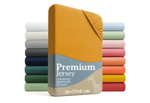 Laleni Spannbettlaken Premium für Beistellbett - Atmungsaktives Spannbetttuch, Gummizug: rundum, (2 Stück), 100% Baumwolle (150 g/m)