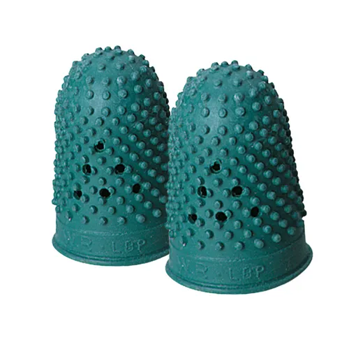 Alco Blattwender Zählfinger Fingerhut Fingerkappe Größe 2 Ø 17mm grün 2 x