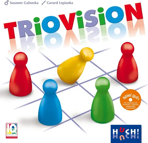 HUCH! Triovision Brettspiel - kniffliges Denkspiel für Kinder und Erwachsene