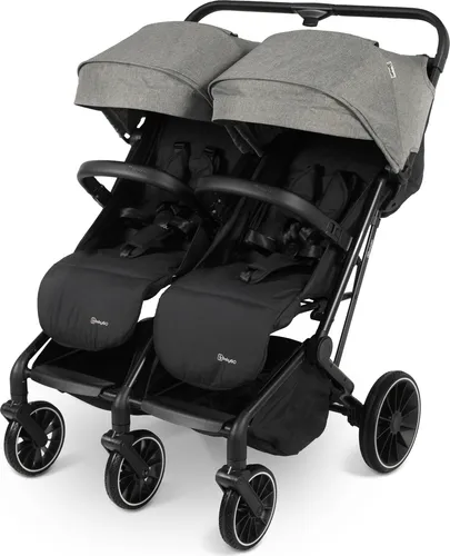 BabyGo Zwillingsbuggy GOTwice, Grau von BabyGo