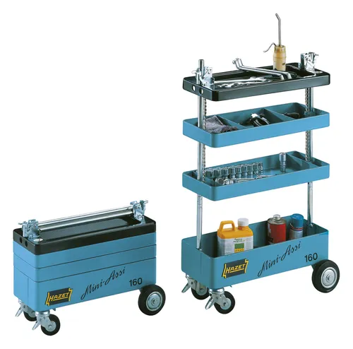 HAZET Werkstattwagen Assistent 160ST - Werkstattwagen unbestückt, robust und mobil mit hochwertiger Plattform für Werkzeugorganisation und transport, ideal für Profis und Heimwerker.