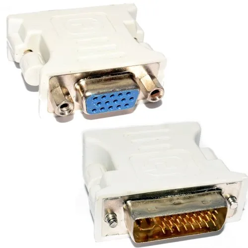 DVI Adapter DVI-I 24 + 4 Polig Zum VGA SVGA Weiblich HD15 Buchse