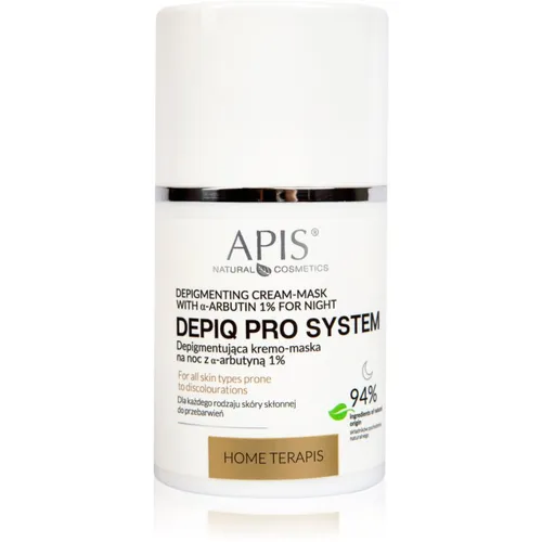 Apis Natural Cosmetics Home TerApis erneuernde Creme-Maske für die Nacht Für hyperpigmentierte Haut 50 ml
