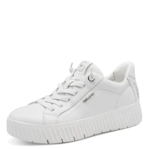 Tamaris Damen Sneaker 8-83720-45, White, 37 EU in weiß von Tamaris