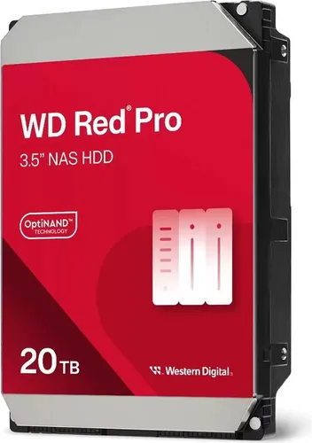 Western Digital WD Red Pro 20TB NAS Festplatte - Interne NAS Festplatte mit 20 TB Kapazität, optimal für RAID-Systeme und 24/7-Betrieb, ideal für kleine und mittelgroße Unternehmen.