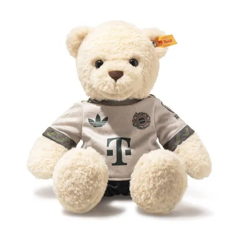 Steiff Teddybär FC Bayern Wiesn 30 cm - Kuschelweicher Steiff Teddybär in 30 cm, im offiziellen FC Bayern Wiesn-Trikot aus hochwertigem Plüsch. Maschinenwaschbar bis 30°C, ideal für Fans und Sammler.