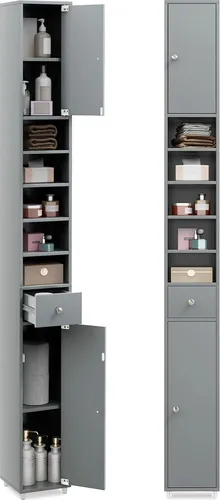 COSTWAY Badschrank Hochschrank schmal