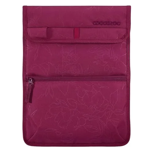 coocazoo Tablet-/Laptoptasche, Berry, für Laptop/Notebook/Tablet bis 14 Zoll, Größe L, kompakt, Rundumschutz, Reißverschluss & Tragegriff, Stiftehalterung, Organizerfächer, wasserabweisend