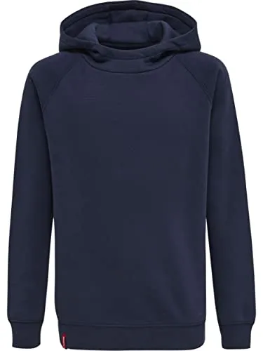 Hummel Red Classic Kapuzen Sweatshirt Kinder, 128 - Bequem und stylisch - Funktionsjacken für Kinder, weicher Sweatstoff mit Kapuze und Kordelzug für optimalen Tragekomfort und stylisches Design.