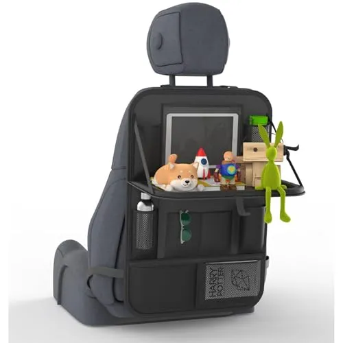 Lunaria Auto-Organizer & Rückenlehnenschutz – Praktischer Rücksitz-Organizer für Kinder - Rückenlehnen- & Utensilientaschen mit 13