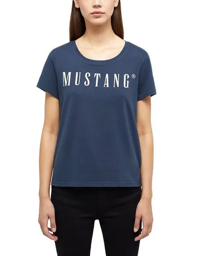 MUSTANG Rundhalsshirt ALMA mit Logo Print