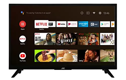 JVC LT-24VAH3255 - 24 Zoll Android TV, HD Ready mit HDR und Triple-Tuner, beeindruckende Bildqualität und grenzenlose Unterhaltung