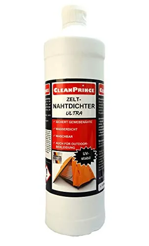 CleanPrince Reparatur-Set Zelt-Nahtdichter - Reparaturset für Zelt- und Stoffnähte, sorgt für wasserdichte und UV-stabile Versiegelung, ideal für Zelte, Segel und Outdoor-Bekleidung