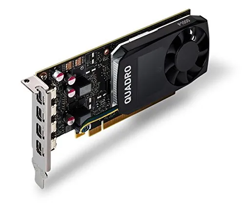 HP NVIDIA Quadro P1000 - Grafikkarte mit 4 GB GDDR5 - Grafikkarten mit 4 GB GDDR5, flaches Profil für kompakte Systeme und hervorragende 3D-Leistung bis zu 5120 x 2880 Pixel.
